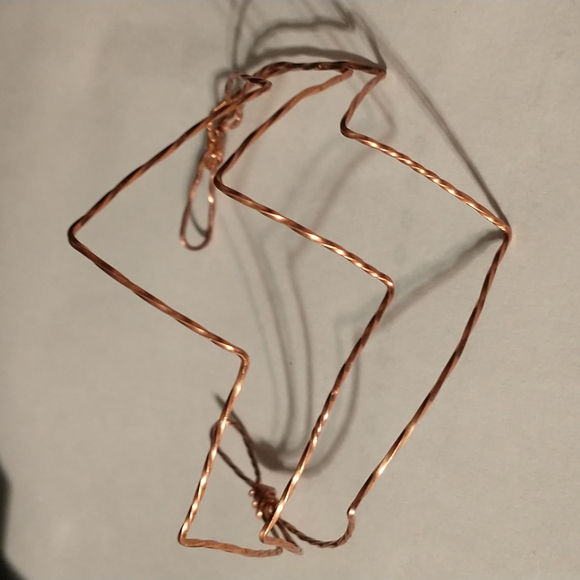Copper twisted wire bracelet - Picture 3 of 4
